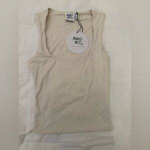 Princess Polly Off-White Tank Top